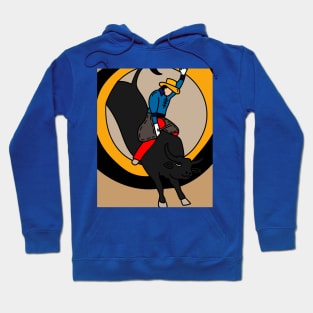 Rodeo Riding On A Bull Hoodie